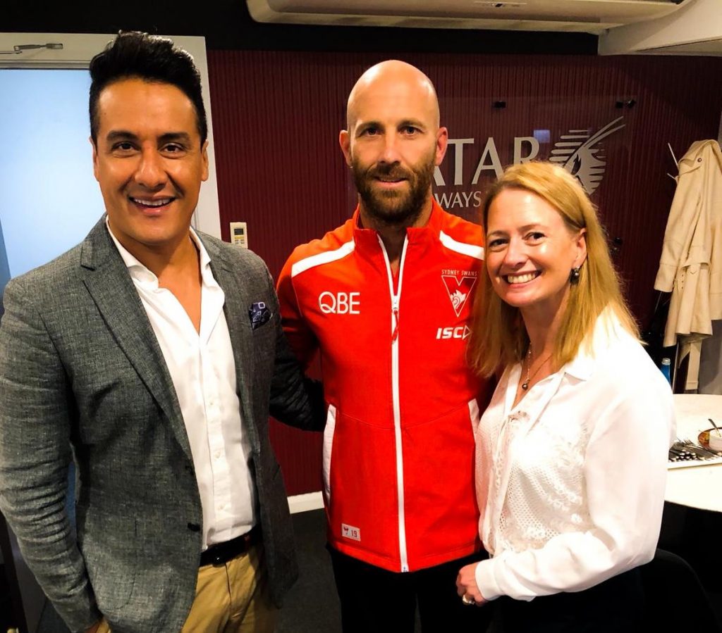 Qatar Airways Hosts The Luxury Network Members in their Corporate Suite for Sydney Swans X GWS Game