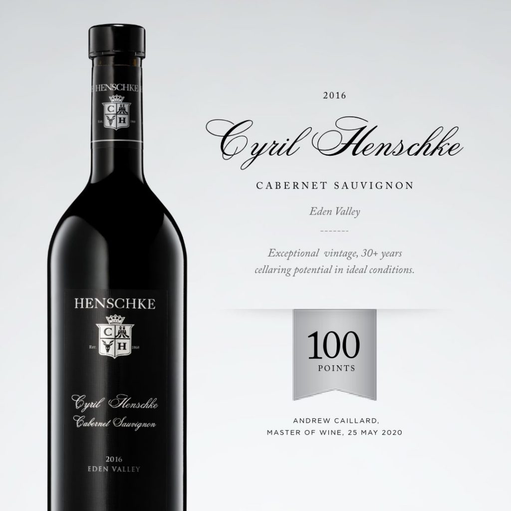 Henschke Father’s Day New Release – 2016 Cyril Henschke Cabernet Sauvignon | 100 points, Andrew Caillard MW